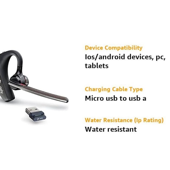 COPY - Poly Voyager 5200 UC Wireless Headset & Charging Case - Picture 2 of 3